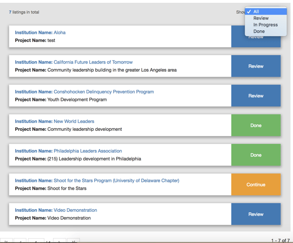 Reviewer Filtering